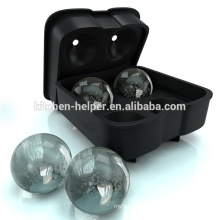 Best selling 4 cavity silicone ice ball molds